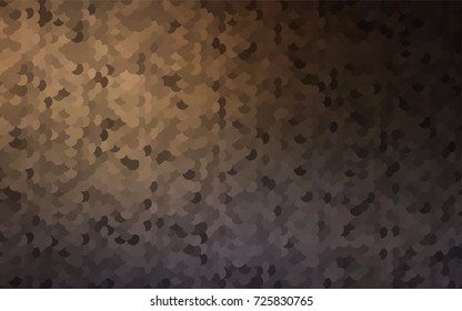 Dark Black vector illustration which consist of circles. Dotted gradient design for your business. Creative geometric background in halftone style with colored spots.
