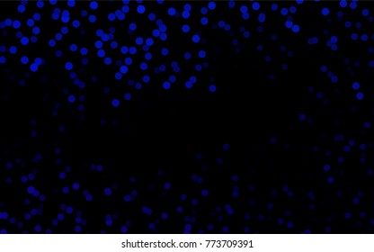 Dark Black vector illustration which consist of circles. Dotted gradient design for your business. Creative geometric background in halftone style with colored spots.