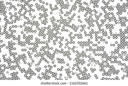 Dark Black vector layout with bright stars. Glitter abstract illustration with colored stars. The pattern can be used for websites.