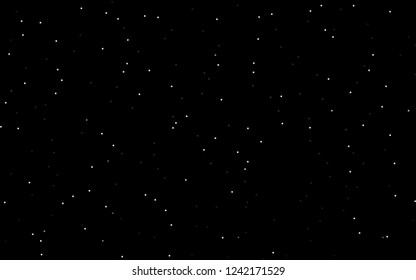 Dark Black vector layout with bright stars. Modern geometrical abstract illustration with stars. The template can be used as a background.