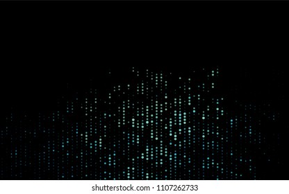 Dark Black vector  layout with circle shapes. Modern abstract illustration . Completely new template for your brand book.