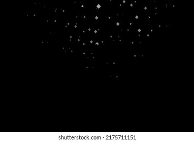 Diseño vectorial negro oscuro con círculos, líneas, rectángulos. Ilustración abstracta brillante con esferas, cuadrados, líneas. Mejor diseño para tu anuncio, afiche, banner.