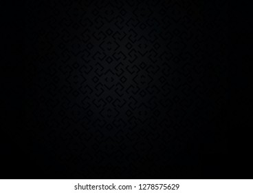 Dark Black vector layout with flat lines. Lines on blurred abstract background with gradient. Pattern for websites, landing pages.