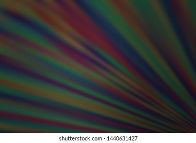 Dark Black vector layout with flat lines. Modern geometrical abstract illustration with staves. Pattern for business booklets, leaflets.