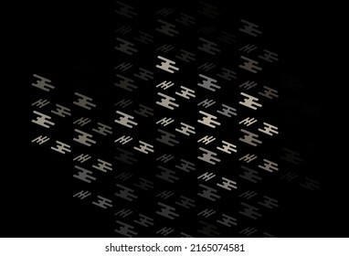 Dark Black vector layout with flat lines. Blurred decorative design in simple style with lines. Pattern for websites, landing pages.