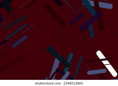 Dark black vector layout with flat lines. Decorative shining illustration with lines on abstract template. Pattern for websites, landing pages.