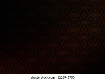Dark Black vector layout with lines, rectangle. Colorful illustration with lines, cubes on abstract template. Best design for your ad, poster, banner.