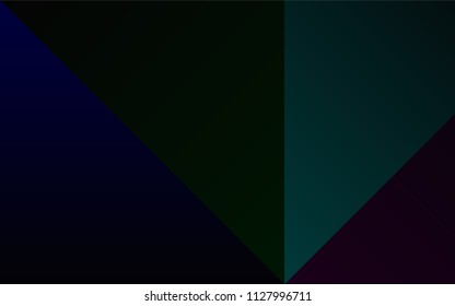 Dark Black vector layout with set of colors. Shining palette with spectrum of colors. Pattern for easy creation of leaflets, banners, booklets.