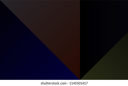 Dark Black vector layout with set of colors. Illustration with set of spectral palette. Pattern of colors for design of ads, posters, banners.