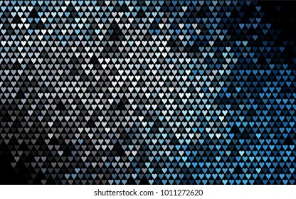 Dark Black vector lovely background with hearts. Valentines greeting card with cute hearts. Abstract pattern for your design, website, ad.