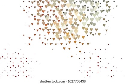 Dark Black vector lovely background with hearts. Valentines greeting card with cute hearts. Abstract pattern for your design, website, ad.