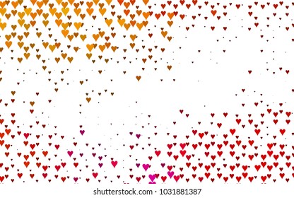 Dark Black vector lovely background with hearts. Valentines greeting card with cute hearts. Abstract pattern for your design, website, ad.