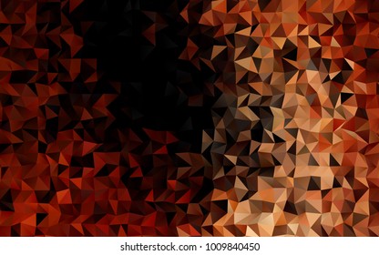 Dark Black vector low poly background. Shining colored illustration in a brand-new style. The best triangular design for your business.