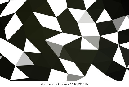 Dark Black vector low poly low poly. A vague abstract illustration with gradient. The best triangular design for your business.