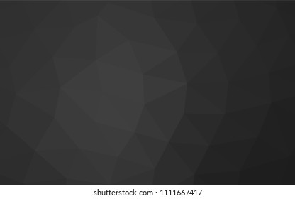 Dark Black vector low poly background. Colorful illustration in abstract style with gradient. The best triangular design for your business.