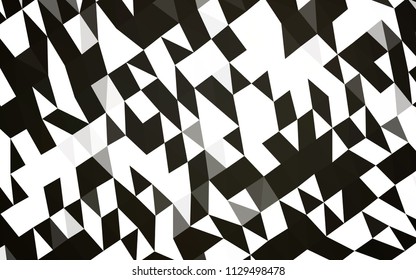 Dark Black vector low poly layout. A completely new color illustration in a vague style. A new texture for your design.
