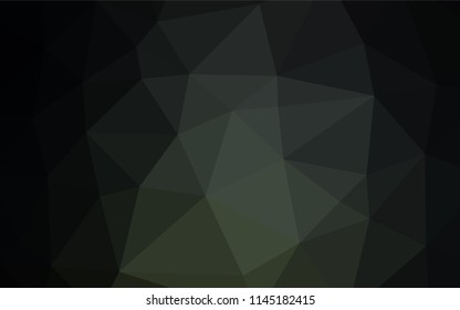 Dark Black vector low poly cover. Glitter abstract illustration with an elegant design. Brand new design for your business.