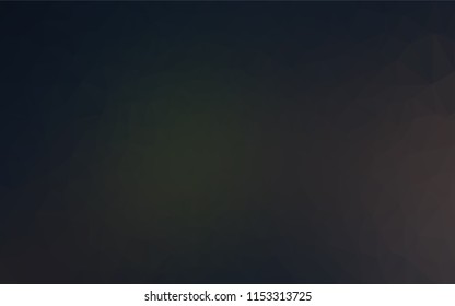 Dark Black vector low poly texture. Geometric illustration in Origami style with gradient.  A new texture for your design.