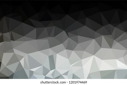 Dark Black vector low poly texture. An elegant bright illustration with gradient. Brand new design for your business.