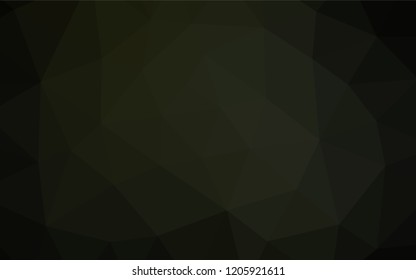 Dark Black vector low poly layout. Modern geometrical abstract illustration with gradient. Brand new design for your business.