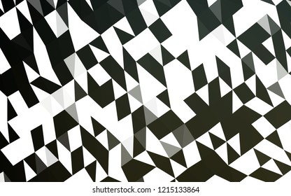 Dark Black vector low poly template. Colorful illustration in abstract style with gradient. Triangular pattern for your business design.