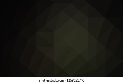 Dark Black vector low poly layout. An elegant bright illustration with gradient. Brand new design for your business.