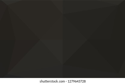 Dark Black vector low poly layout. An elegant bright illustration with gradient. The polygonal design can be used for your web site.