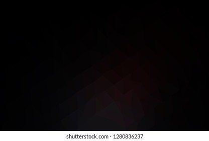 Dark Black vector low poly layout. Brand new colorful illustration in with gradient. Elegant pattern for a brand book.