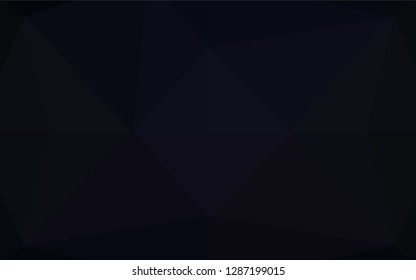 Dark Black vector low poly layout. An elegant bright illustration with gradient. Brand new design for your business.