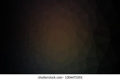 Dark Black vector low poly cover. A vague abstract illustration with gradient. Textured pattern for background.