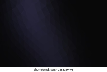 Dark Black vector low poly layout. Colorful abstract illustration with gradient. Completely new template for your business design.