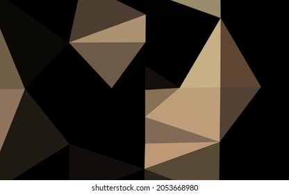 Dark Black vector low poly cover. An elegant bright illustration with gradient. Brand new style for your business design.