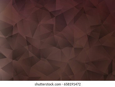 Dark Black vector low poly background. Creative geometric illustration in Origami style with gradient. A new texture for your design.