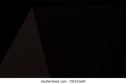 Dark Black vector low poly pattern. Triangular geometric sample with gradient.  A completely new template for your business design.