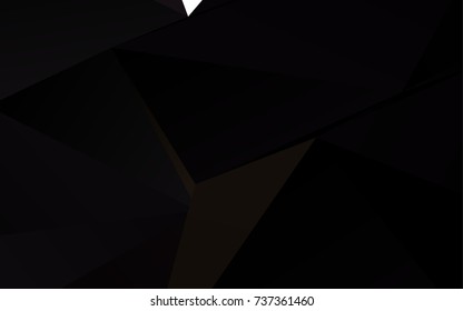 Dark Black vector low poly background. Brand-new colored illustration in blurry style with gradient. Brand-new style for your business design.