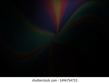 Dark Black vector modern bokeh pattern. An elegant bright illustration with gradient. A completely new template for your design.