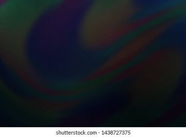 Dark Black vector modern elegant background. Shining colored illustration in smart style. Blurred design for your web site.