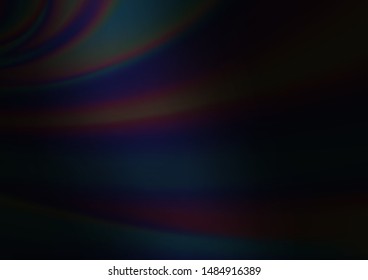 Dark Black vector modern elegant background. Colorful illustration in blurry style with gradient. Brand new style for your business design.