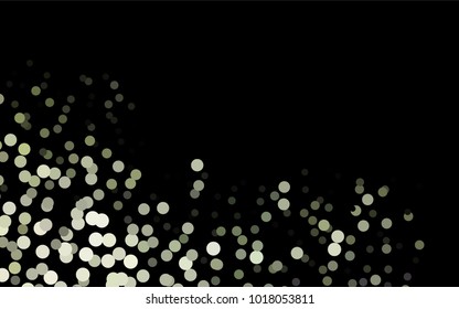 Dark Black vector modern geometrical circle abstract background. Dotted texture template. Geometric pattern in halftone style with gradient. 