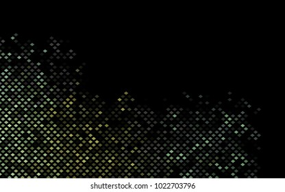 Dark Black vector modern geometrical background. Abstract template. Geometric pattern in square style with gradient.