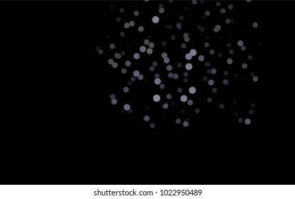 Dark Black vector modern geometrical circle abstract background. Dotted texture template. Geometric pattern in halftone style with gradient. 