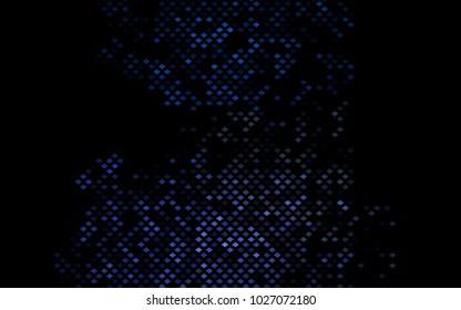 Dark Black vector modern geometrical background. Abstract template. Geometric pattern in square style with gradient.