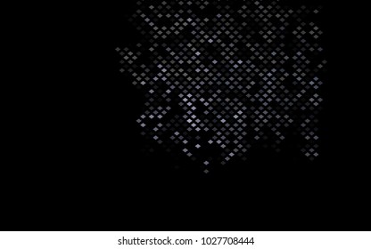 Dark Black vector modern geometrical background. Abstract template. Geometric pattern in square style with gradient.