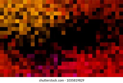 Dark Black vector modern geometrical background. Abstract template. Geometric pattern in square style with gradient.
