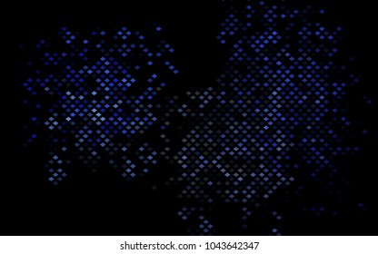 Dark Black vector modern geometrical background. Abstract template. Geometric pattern in square style with gradient.