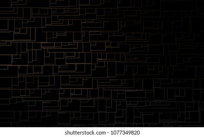 Dark Black vector modern geometrical background. Abstract template. Geometric pattern in square style with gradient.
