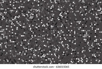 Dark Black vector modern geometrical circle abstract background. Dotted texture template. Geometric pattern in halftone style with gradient. 
