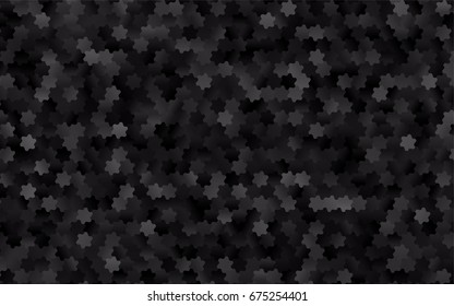 Dark Black vector modern geometrical abstract background. Texture, brand-new background. Geometric background in Origami style with gradient. 