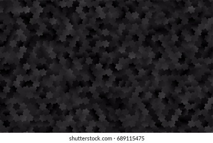Dark Black vector modern geometrical abstract background. Texture, brand-new background. Geometric background in Origami style with gradient. 