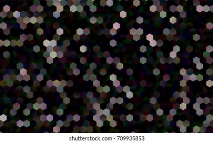 Dark Black vector modern geometrical abstract background. Texture, brand-new background. Geometric background in Origami style with gradient. 